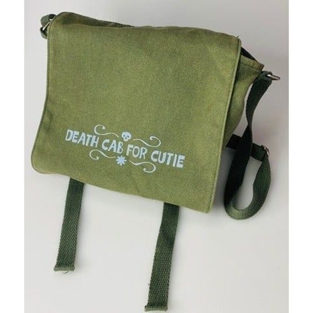 RARE Vintage 90s 2000s y2k Death Cab For Cutie Band Concert Messenger Bag Purse